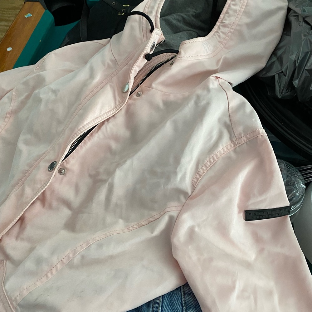 Hollister Pink fleece lined Jacket